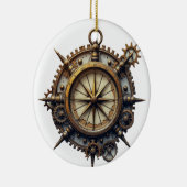Steampunk Compass セラミックオーナメント (右)