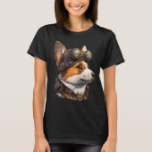 Steampunk Corgi Head For Women & Men 2 Tシャツ (正面)