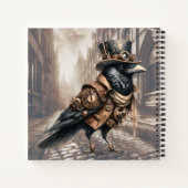 Steampunk Crow inロンドンスパイラルノート ノートブック (裏面)