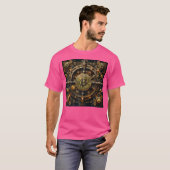 Steampunk Crypto Empire - Bitcoin Gearwork Art Tシャツ (正面フル)
