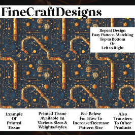 Steampunk CyberpunkコントロールパネルBM2デコページ 薄葉紙