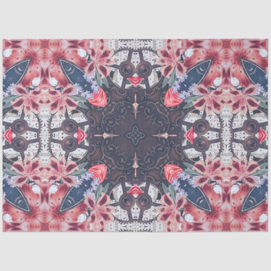 Steampunk decompage紙（大規模アプリケーション） 薄葉紙 (正面)