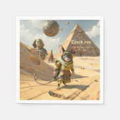 Steampunk Desert Explorer Mouse スタンダードカクテルナプキン (正面)