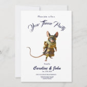 Steampunk Desert Explorer Mouse 招待状 (正面)