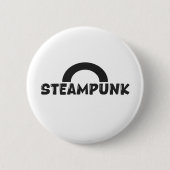 Steampunk Design – Minimalist Button 缶バッジ (正面)