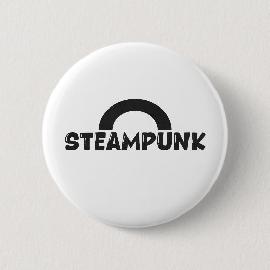 Steampunk Design – Minimalist Button 缶バッジ (正面)