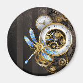 Steampunk Dials with Dragonfly マグネット (正面)