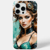 Steampunk Diva ⚙️ Style Rétro-Futuriste Case-Mate iPhoneケース (裏面)