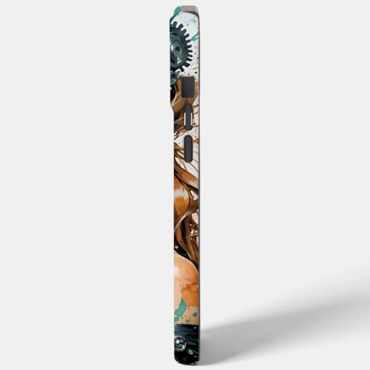 Steampunk Diva ⚙️ Style Rétro-Futuriste Case-Mate iPhoneケース (裏面 / 左)