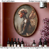 Steampunk Dystopian Fairy Woman EK5L Decoupage 薄葉紙