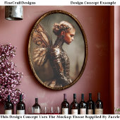 Steampunk Dystopian Fairy Woman EK5R Decoupage 薄葉紙