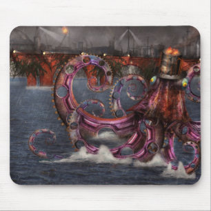 Steampunk - Enteroctopusのmagnificusのroboticus マウスパッド