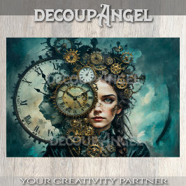 Steampunk Ephemeral Essence - Decopage - 薄葉紙