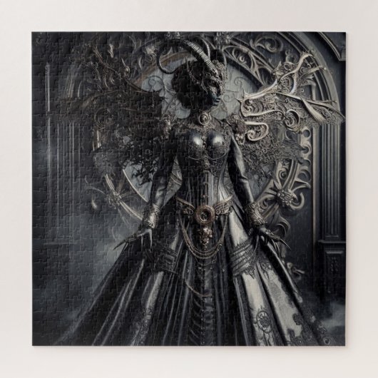 Steampunk Fantasy Darkness Demon Fashion  ジグソーパズル (縦)