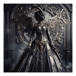 Steampunk Fantasy Darkness Demon Fashion  フォトプリント