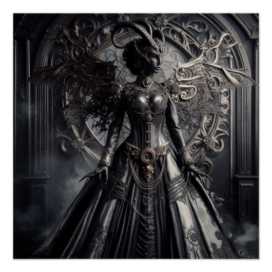 Steampunk Fantasy Darkness Demon Fashion  ポスター (正面)