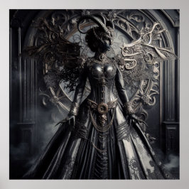 Steampunk Fantasy Darkness Demon Fashion  ポスター