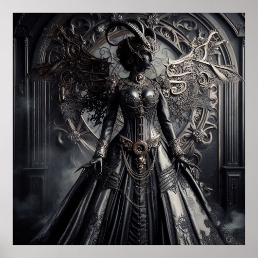 Steampunk Fantasy Darkness Demon Fashion  ポスター (正面)