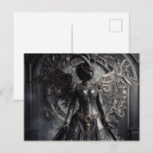 Steampunk Fantasy Darkness Demon Fashion  ポストカード (正面/裏面)