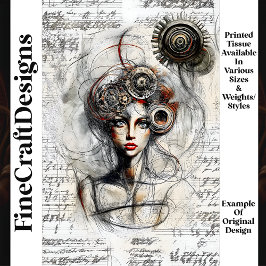 Steampunk Female N4デカップスケッチスケッチ 薄葉紙