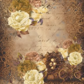 Steampunk féminine découpage paper ラッピングペーパーシート