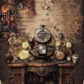 Steampunk féminine découpage paper ラッピングペーパーシート