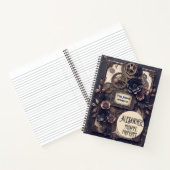 Steampunk Floral Gears Writing Journal ノートブック (内部)