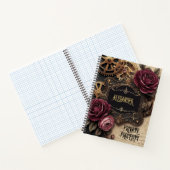 Steampunk Floral Gears Writing Journal ノートブック (内部)