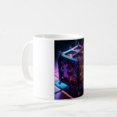 Steampunk Fractal Reflective Music Box コーヒーマグカップ (正面左)