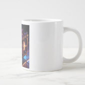 Steampunk Fractal Reflective Music Box ジャンボコーヒーマグカップ (右)