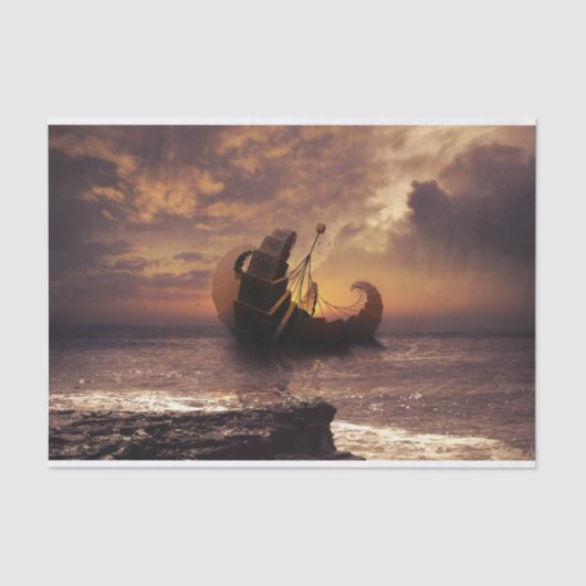 Steampunk Fractalscape – すべての目的地に向けた船 薄葉紙 (正面)