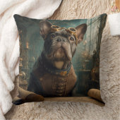 Steampunk Frenchie (Edition 2) - 20" x 20"  クッション (ブランケット)