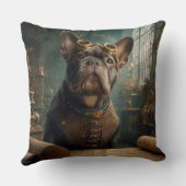 Steampunk Frenchie (Edition 2) - 20" x 20"  クッション (裏面)
