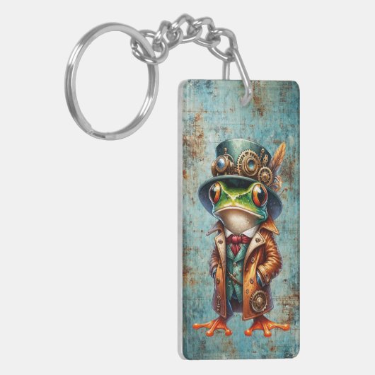 Steampunk Frog  キーホルダー (正面左)
