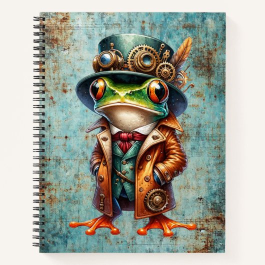 Steampunk Frog ノートブック (正面)