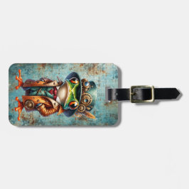 Steampunk Frog Custom Luggage Tag ラゲッジタグ