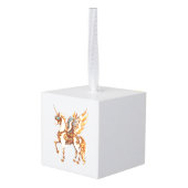 Steampunk Gear Unicorn (1) キューブオーナメント (裏面アングル)