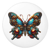 Steampunk Gears and Butterfly  セラミックノブ (正面)