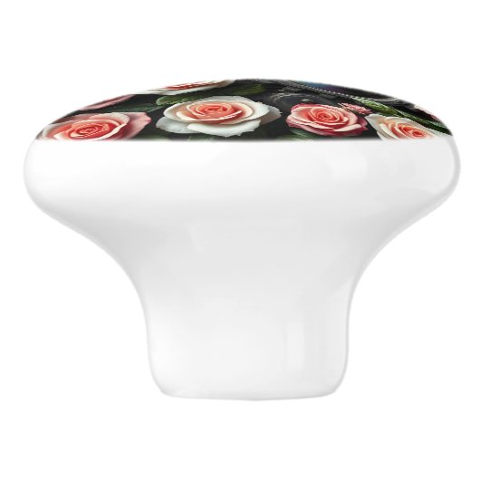 Steampunk Gears and Rainbow セラミックノブ (側面)