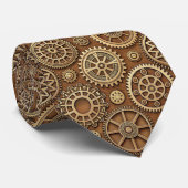 Steampunk Gears Custom Necktie Tie ネクタイ (ロール)