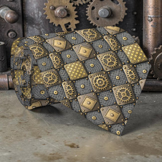 Steampunk Gears Custom Necktie Tie ネクタイ