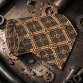 Steampunk Gears Custom Necktie Tie ネクタイ