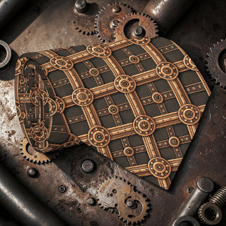 Steampunk Gears Custom Necktie Tie ネクタイ