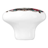 Steampunk Gears, Flowers and Butterfly  セラミックノブ (側面)