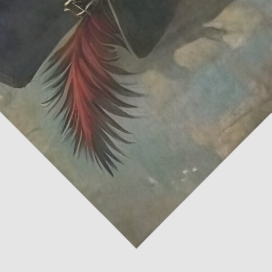 Steampunk Gentleman Dog Whimsical Vintage  薄葉紙 (詳細)