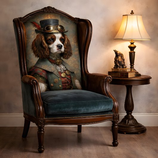 Steampunk Gentleman Dog Whimsical Vintage  薄葉紙