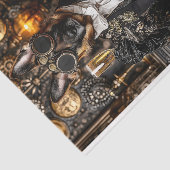 Steampunk German Shepherd, Alsatian BT4 Decopage 薄葉紙 (詳細)