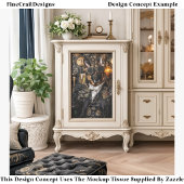 Steampunk German Shepherd, Alsatian BT5 Decopage 薄葉紙