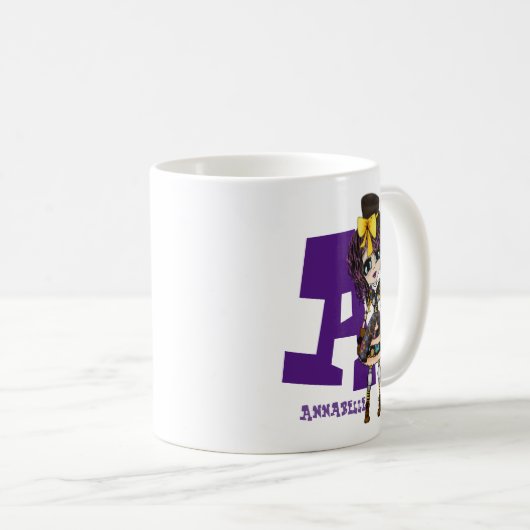 Steampunk Girlコスプレファン名ギフトアートby LeahG コーヒーマグカップ (正面右)