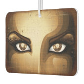 Steampunk Girl Eyesボタン カーエアーフレッシュナー (左)